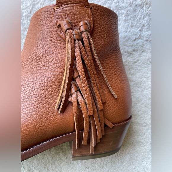 Valentino leather fringe accent boots - Picture 4 of 11